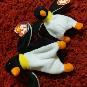 Waddle Beanie Baby and Waddle Teenie Beanie